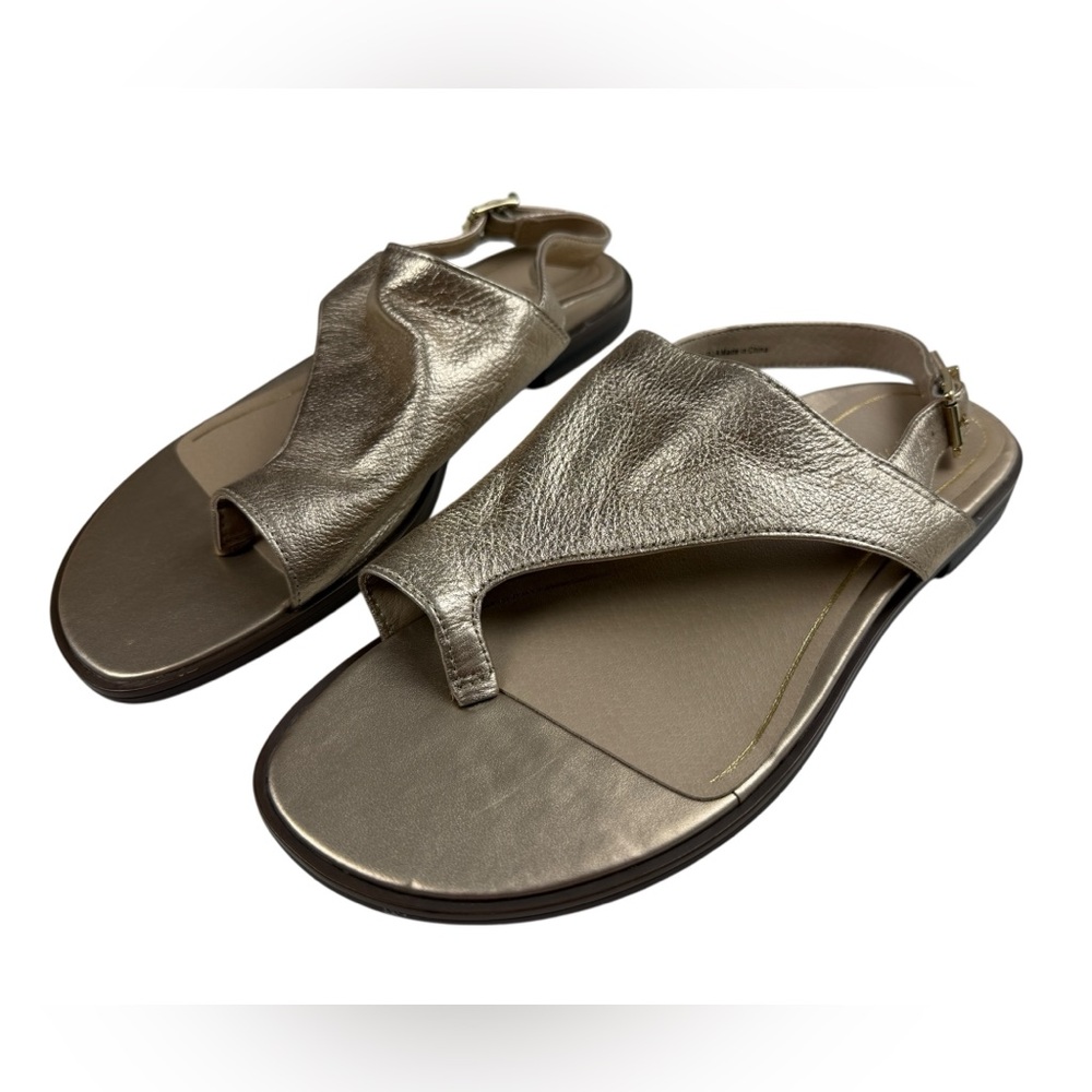 Vionic Ella Women's Backstrap Women's Sandal GOLD Size 8 EUC